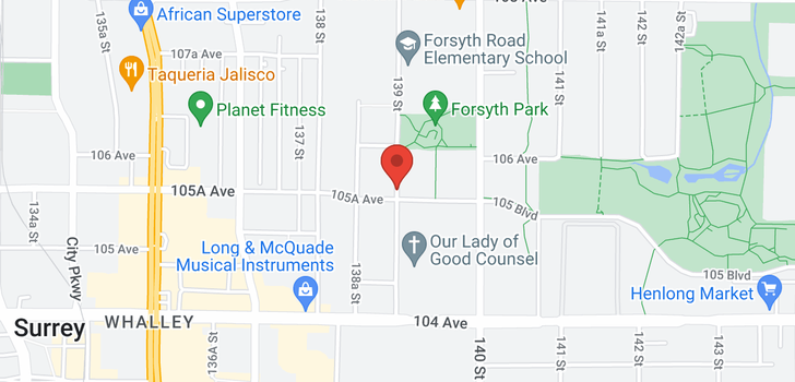 map of 117 13963 105A AVENUE